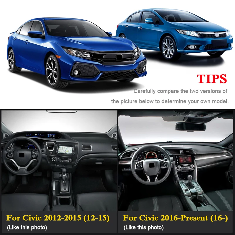 Car Styling Dashboard Protective Mat Shade Cushion Pad Interior For Honda Civic 2012-Present LHD&RHD Car Internal Accessories
Car Styling Dashboard Protective Mat Shade Cushion Pad Interior For Honda Civic 2012-Present LHD&RHD Car Internal Accessories