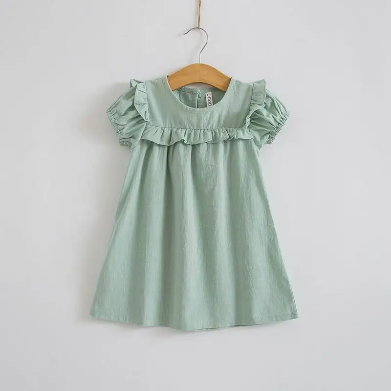 Summer Casual Light Green Girls dress Puff Sleeve Party Evening Dress Quality Linen Kids Dress Kids Clothing Children's Costume
Summer Casual Light Green Girls dress Puff Sleeve Party Evening Dress Quality Linen Kids Dress Kids Clothing Children's Costume