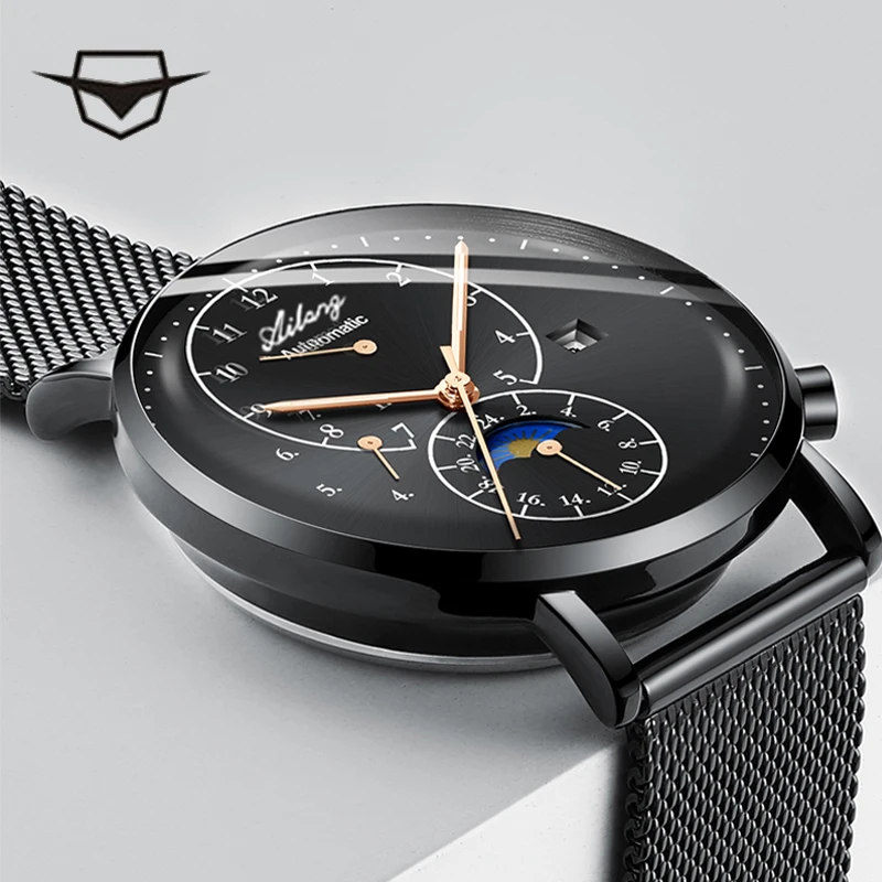 AILANG TOP luxury brand Sapphire glass men's watches, winding automatic mechanical reloj gear case Student minimalism watch
AILANG TOP luxury brand Sapphire glass men's watches, winding automatic mechanical reloj gear case Student minimalism watch
