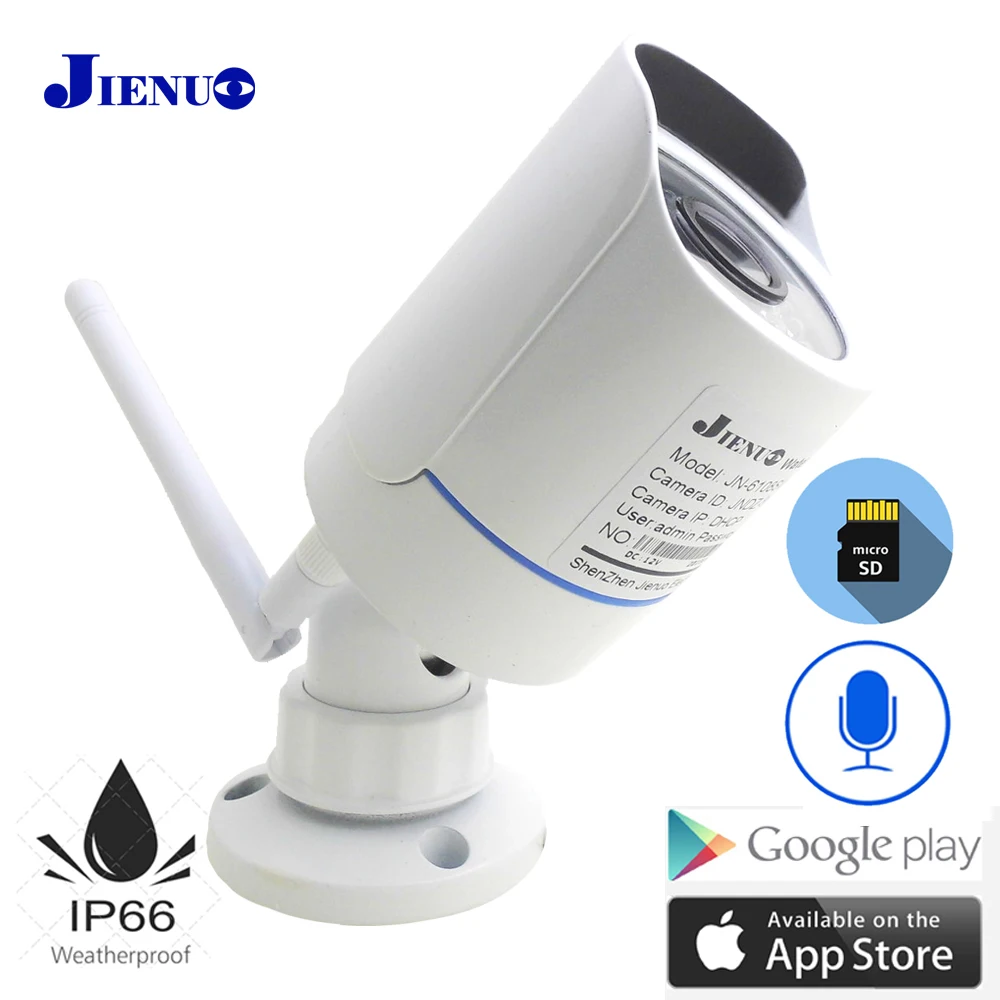 JIENUO Ip Camera Wireless 1080P Metal Camera Audio Outdoor Waterproof CCTV Security Home Surveillance Infrared Home Camera Wifi
JIENUO Ip Camera Wireless 1080P Metal Camera Audio Outdoor Waterproof CCTV Security Home Surveillance Infrared Home Camera Wifi