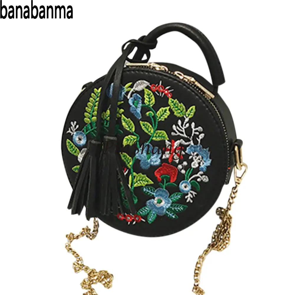 Фото Женская сумка PinShang летняя мини с вышитыми цветами модная через - купить