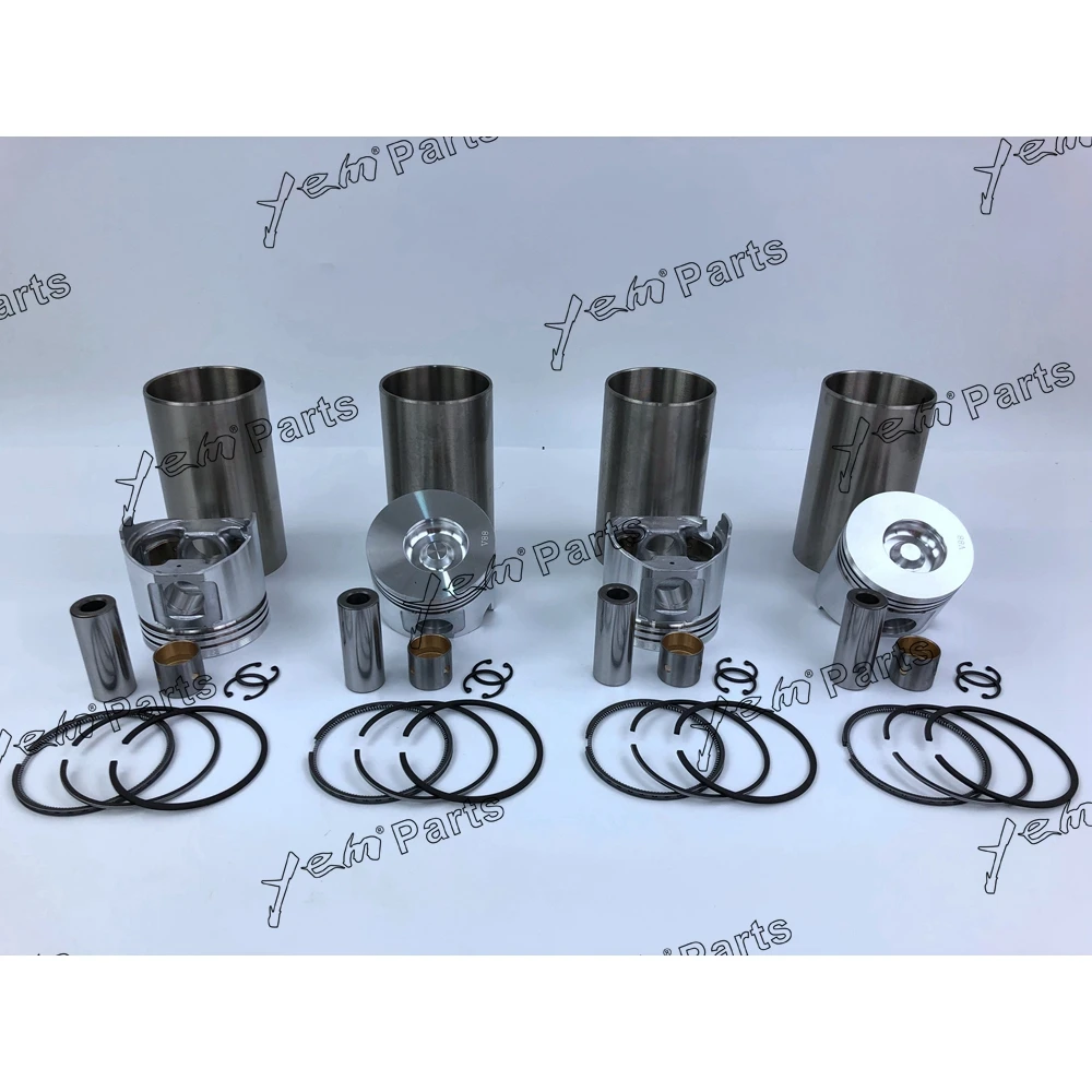 Комплект вкладышей для двигателя Yanmar 4TNV88 с поршнем + поршневые кольца гильза
