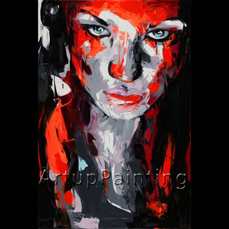 Palette knife painting portrait Palette knife Face Oil painting Impasto figure on canvas Hand painted Francoise Nielly 06
Palette knife painting portrait Palette knife Face Oil painting Impasto figure on canvas Hand painted Francoise Nielly 06