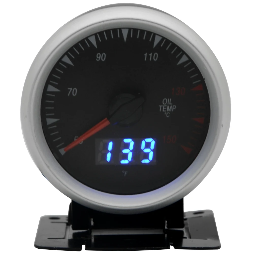2.5 Inch 60mm Oil Temp Gauge Dual Units Digital Analog Display Blue LED With Sensor
2.5 Inch 60mm Oil Temp Gauge Dual Units Digital Analog Display Blue LED With Sensor