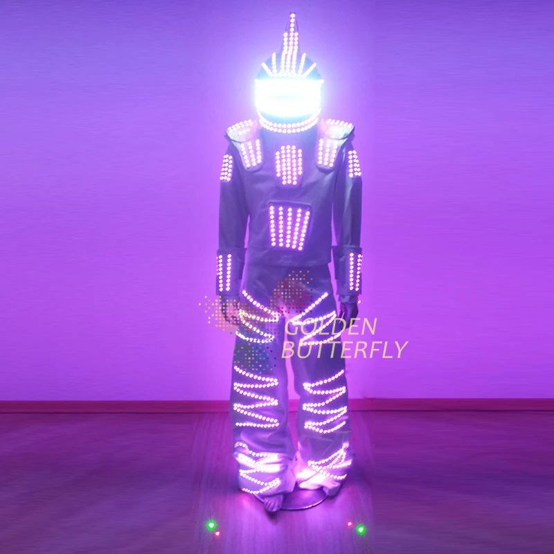 Led Costume 2017 New Fashion LED Lights Up For Clothing / Costumes Luminous / Dress LED/ Robot Kryoman / Robot LED Costume
Led Costume 2017 New Fashion LED Lights Up For Clothing / Costumes Luminous / Dress LED/ Robot Kryoman / Robot LED Costume