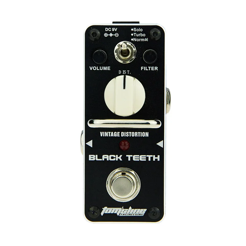 AROMA ABT-3 Guitar Effect Pedal Black Teeth Vintage Distortion Electric Guitar Effect Pedal Mini Single Effect with True Bypass
AROMA ABT-3 Guitar Effect Pedal Black Teeth Vintage Distortion Electric Guitar Effect Pedal Mini Single Effect with True Bypass