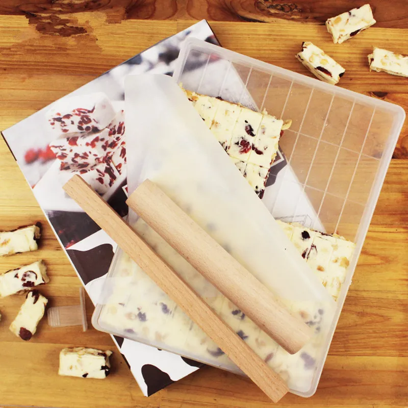 New 4 Sets of Sugar Cutting Tool Set to Make Nougat Mold Candy Baking Handmade Snow Cake Making Tray Nougat Cutting Tool
New 4 Sets of Sugar Cutting Tool Set to Make Nougat Mold Candy Baking Handmade Snow Cake Making Tray Nougat Cutting Tool