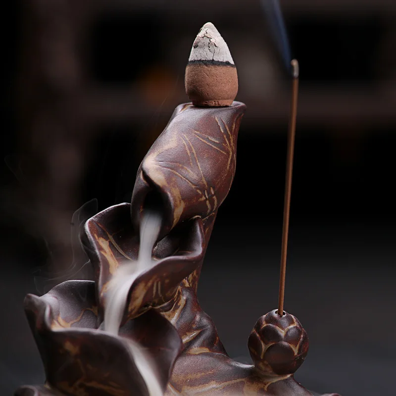 Китайские керамические изделия креативный домашний декор Лотос пруд дым