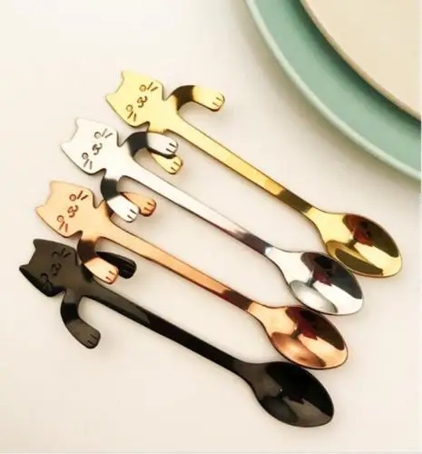 2pcs Cute Cat Coffee Drink Spoon Tableware Kitchen Stainless Steel Tool Hanging Cups
2pcs Cute Cat Coffee Drink Spoon Tableware Kitchen Stainless Steel Tool Hanging Cups