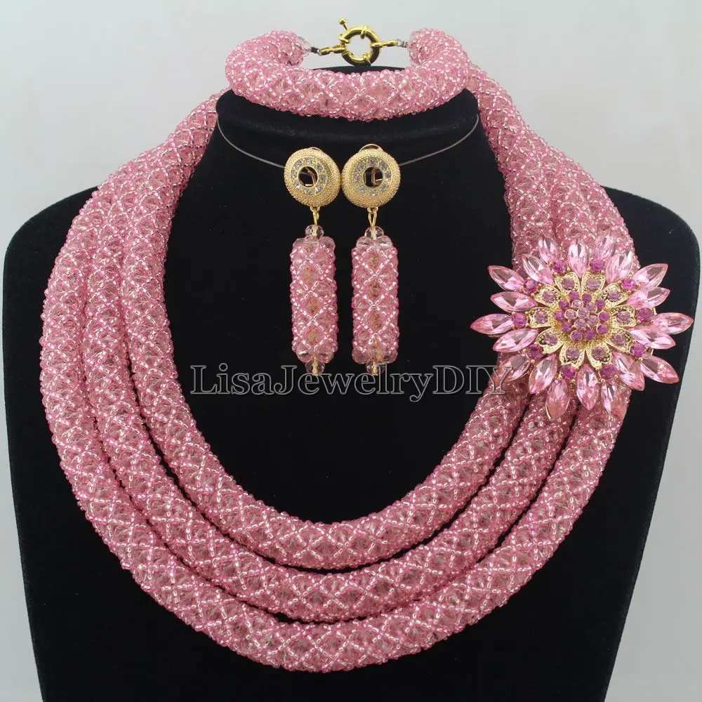Nigerian Wedding African Beads Rushed Classic Women Crystal Jewelry Set New Arrived Nigeria Set Necklace Africa Beads HD7310
Nigerian Wedding African Beads Rushed Classic Women Crystal Jewelry Set New Arrived Nigeria Set Necklace Africa Beads HD7310