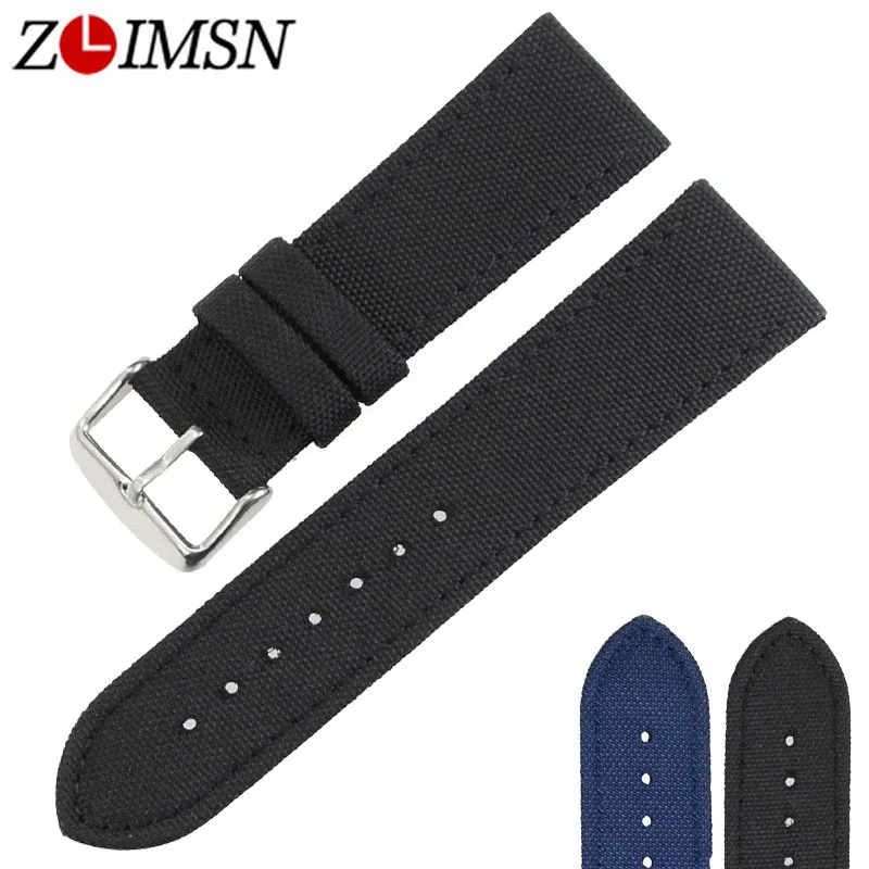 ZLIMSN New Nylon Watches Strap Men's Women's Sport Watch band 22mm Black Straps 18mm 20mm 24mm Watchvands Wrist Alloy Pin Buckle
ZLIMSN New Nylon Watches Strap Men's Women's Sport Watch band 22mm Black Straps 18mm 20mm 24mm Watchvands Wrist Alloy Pin Buckle
