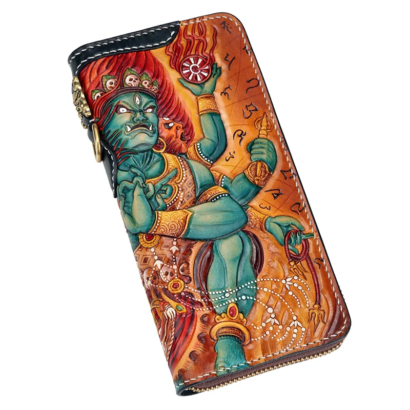 Handmade Women Carve Tibetan Modes of Ancient Chinese Music Medallion Wallets Purses Men Clutch Vegetable Tanned Leather Walle
Handmade Women Carve Tibetan Modes of Ancient Chinese Music Medallion Wallets Purses Men Clutch Vegetable Tanned Leather Walle
