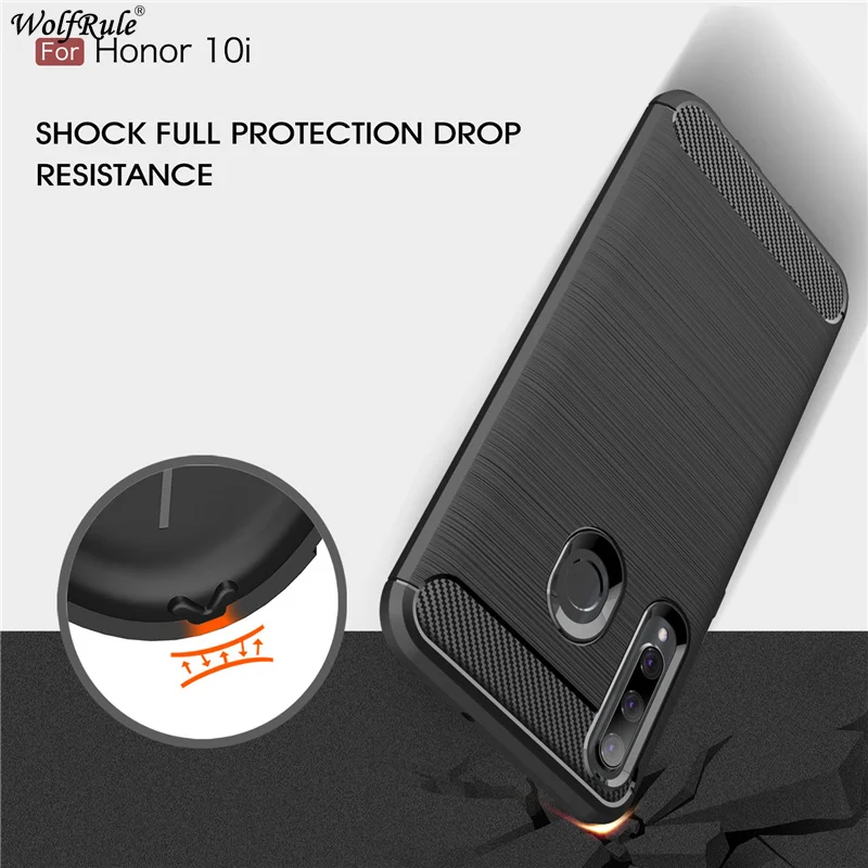 Wolfrule Cover Huawei Honor 10i Case 6.21" Fashion Carbon Fiber Case For Huawei Honor 10i Silicone Shockproof Case on Honor 10i
Wolfrule Cover Huawei Honor 10i Case 6.21" Fashion Carbon Fiber Case For Huawei Honor 10i Silicone Shockproof Case on Honor 10i