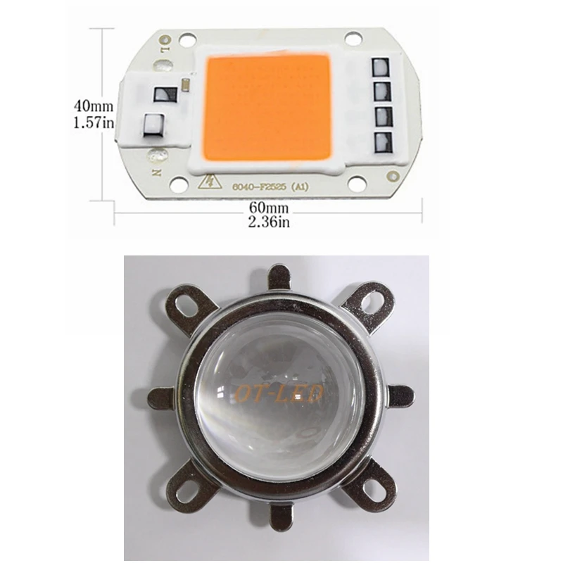 1set Hydroponice AC 220V 50w led grow chip full spectrum 380nm-840nm+44mm 60degree lens for indoor led grow light
1set Hydroponice AC 220V 50w led grow chip full spectrum 380nm-840nm+44mm 60degree lens for indoor led grow light