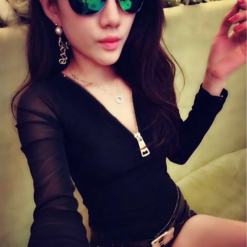 European Hot Sexy Womens Long Sleeve V-Neck Tees Top Fashion Lace Mesh See Through Slim Fit Big Size Clubwear Female T-Shirts
European Hot Sexy Womens Long Sleeve V-Neck Tees Top Fashion Lace Mesh See Through Slim Fit Big Size Clubwear Female T-Shirts