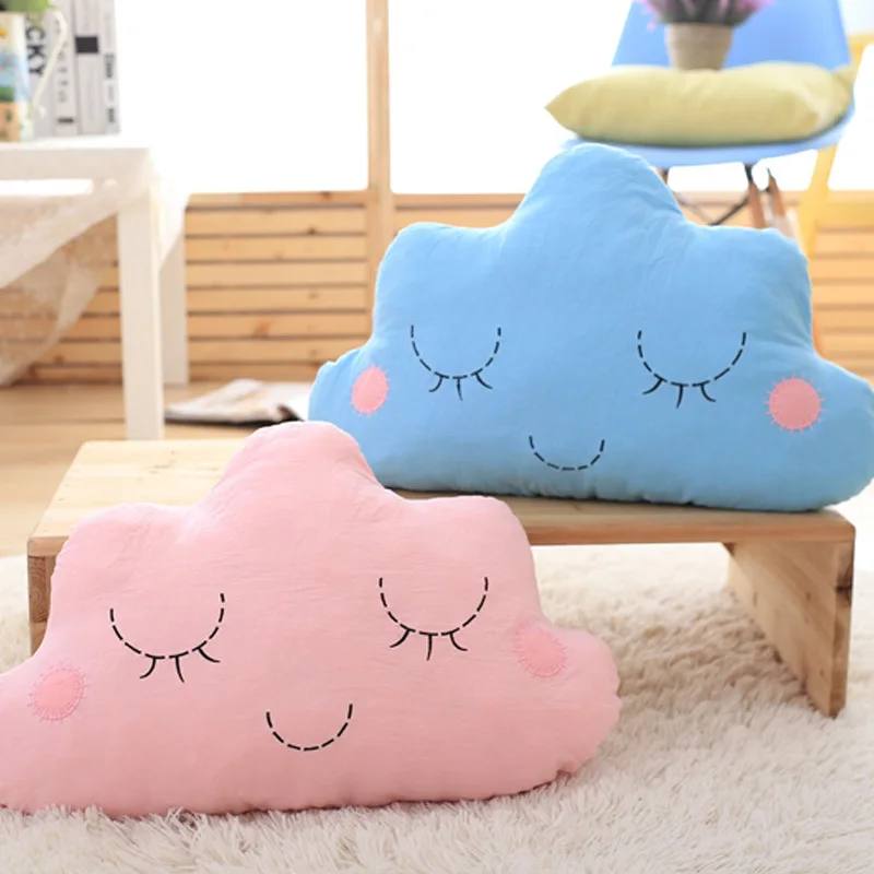 50CM Cute Cloud Cushion Super Soft Pillow Comfortable Car Sofa PP Cotton Stuffed Plush Toys Bed Sleeping Home Pillows 2 Color
50CM Cute Cloud Cushion Super Soft Pillow Comfortable Car Sofa PP Cotton Stuffed Plush Toys Bed Sleeping Home Pillows 2 Color