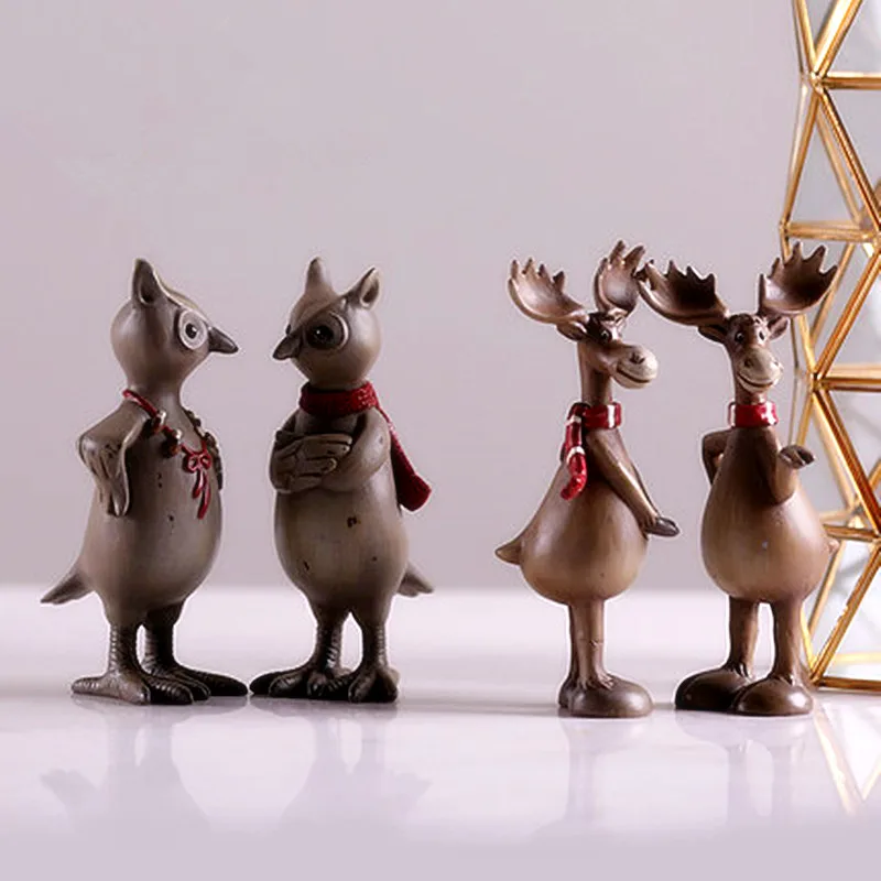 Renntier Owl Deer Statue Simulation Animal Resin Craftwork TV Cabinet Soft Living Room Decoration Gift L2818
Renntier Owl Deer Statue Simulation Animal Resin Craftwork TV Cabinet Soft Living Room Decoration Gift L2818