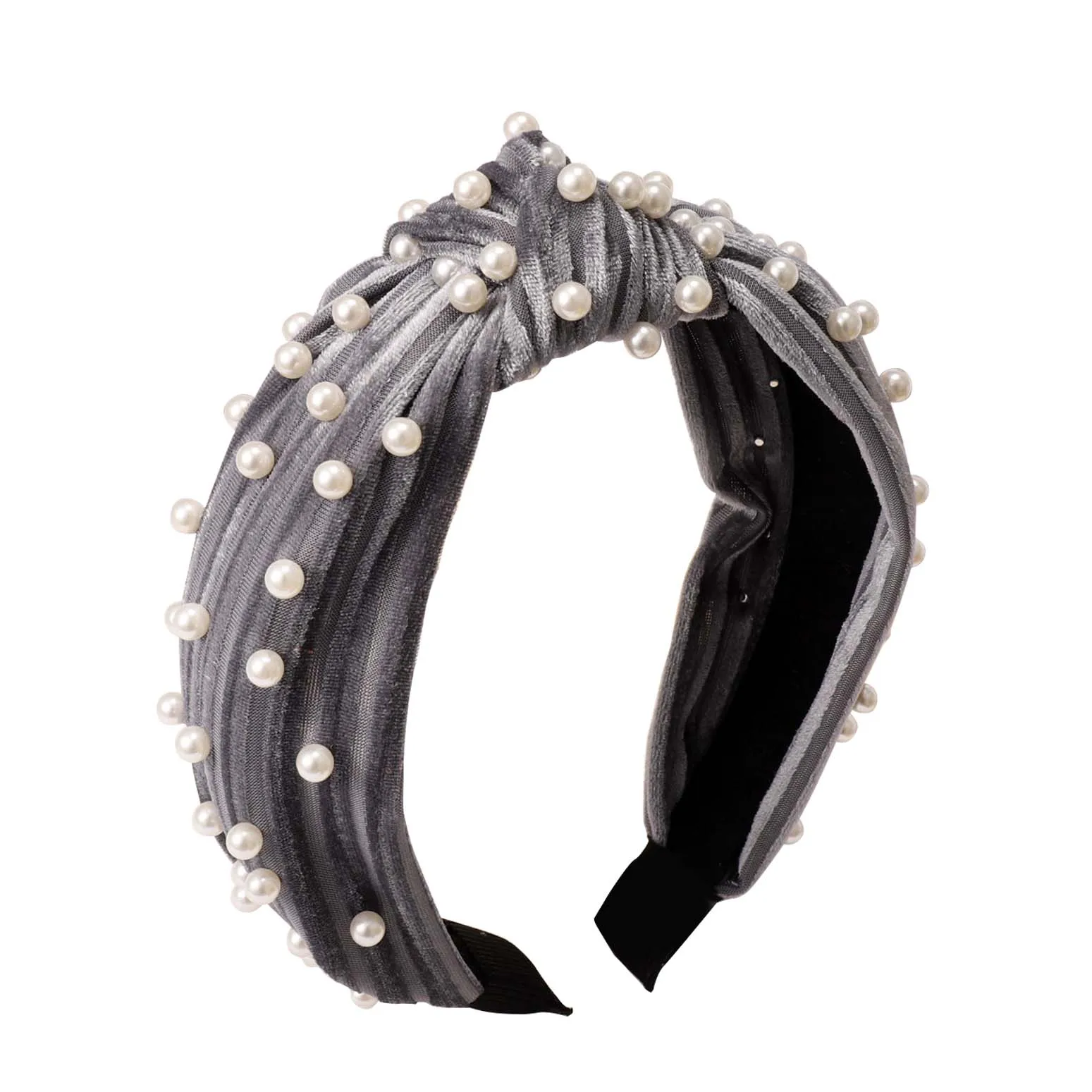 Women Hair Band Soft Velvet Faux Pearl Center Knot Wide Hairband for Daily Wear TY66
Women Hair Band Soft Velvet Faux Pearl Center Knot Wide Hairband for Daily Wear TY66