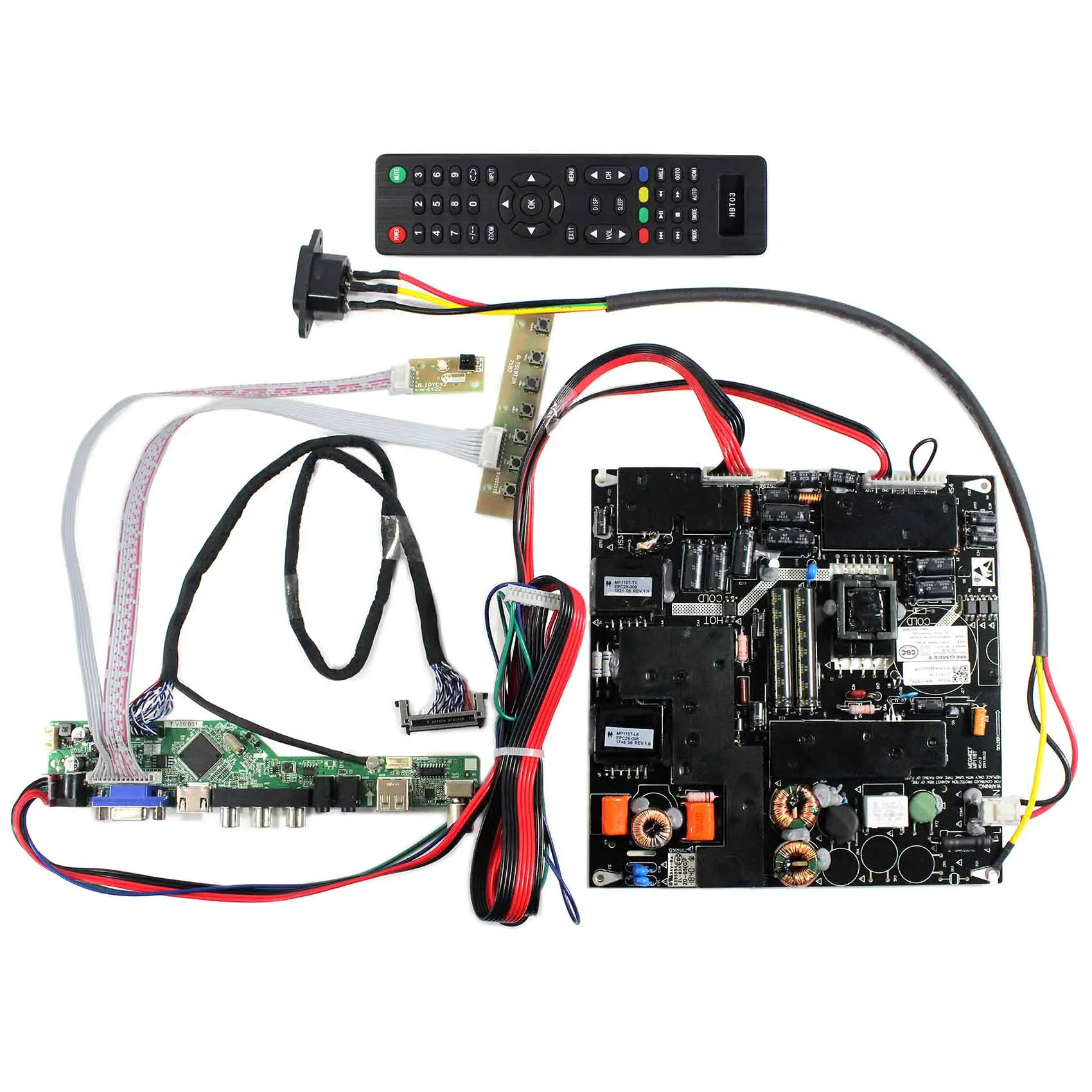 HD MI VGA AV USB Board For 32" 32 inch 1920x1080 LCD P320HVN01.0 P320HVN01.1 with Screen Power Supply Board
HD MI VGA AV USB Board For 32" 32 inch 1920x1080 LCD P320HVN01.0 P320HVN01.1 with Screen Power Supply Board