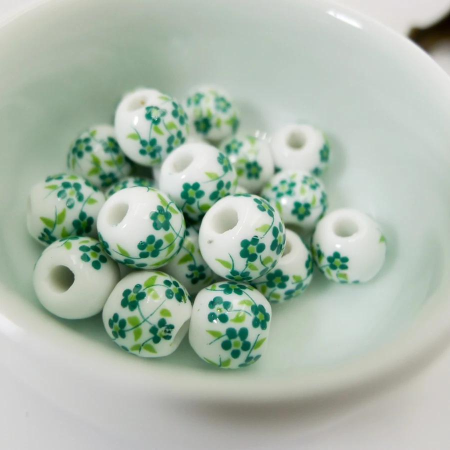 10# 40pcs Jingdezhen Ceramic Beads Oblate DIY Porcelain Bead For Jewelry Making 10mm Beads #A316C
10# 40pcs Jingdezhen Ceramic Beads Oblate DIY Porcelain Bead For Jewelry Making 10mm Beads #A316C