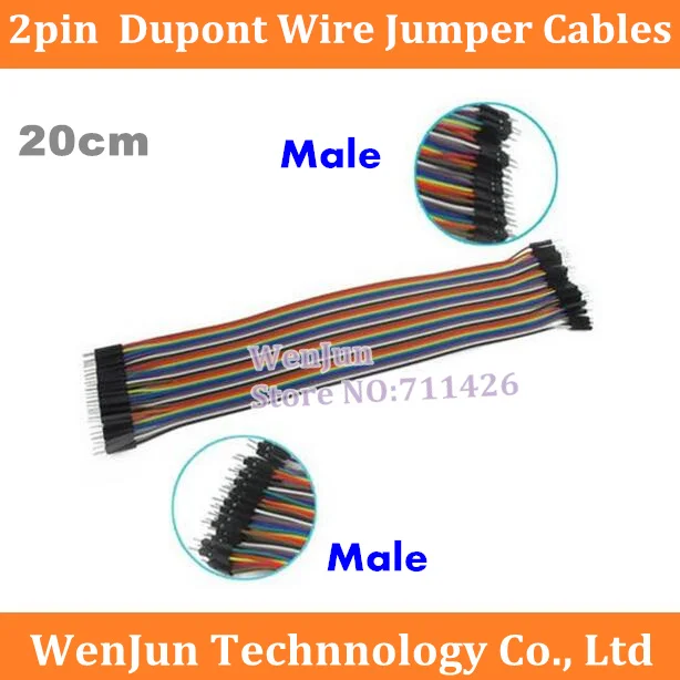 High Quality 10*40pcs 2.54MM Male to Male for Dupont Wire Jump Jumper Cables Shield 20cm
High Quality 10*40pcs 2.54MM Male to Male for Dupont Wire Jump Jumper Cables Shield 20cm