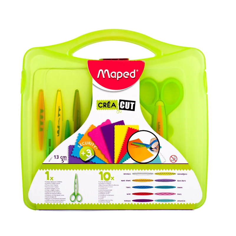 Maped Stationery set lace scissors student child safety manual multi pattern serrated nursery special 601011
Maped Stationery set lace scissors student child safety manual multi pattern serrated nursery special 601011
