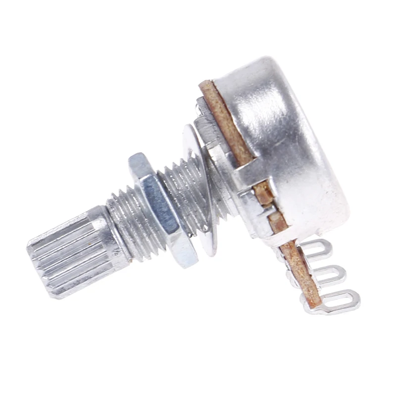 5pcs 23mm A500K Long Split Shaft Audio Tone Volume Switch Control Guitar Potentiometers Pots
5pcs 23mm A500K Long Split Shaft Audio Tone Volume Switch Control Guitar Potentiometers Pots