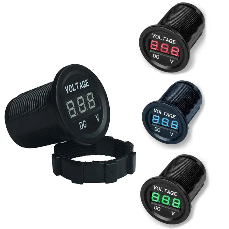 Universal Waterproof Motorcycle Boat Car Truck DC 12V 24V LED Voltmeter Voltage Meter
Universal Waterproof Motorcycle Boat Car Truck DC 12V 24V LED Voltmeter Voltage Meter