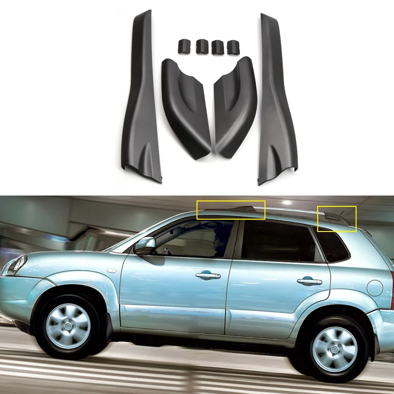 Для Hyundai Tucson 2004 2005 2006 2007 2008 Автомобильная крыша верхние навесные стойки колпачки