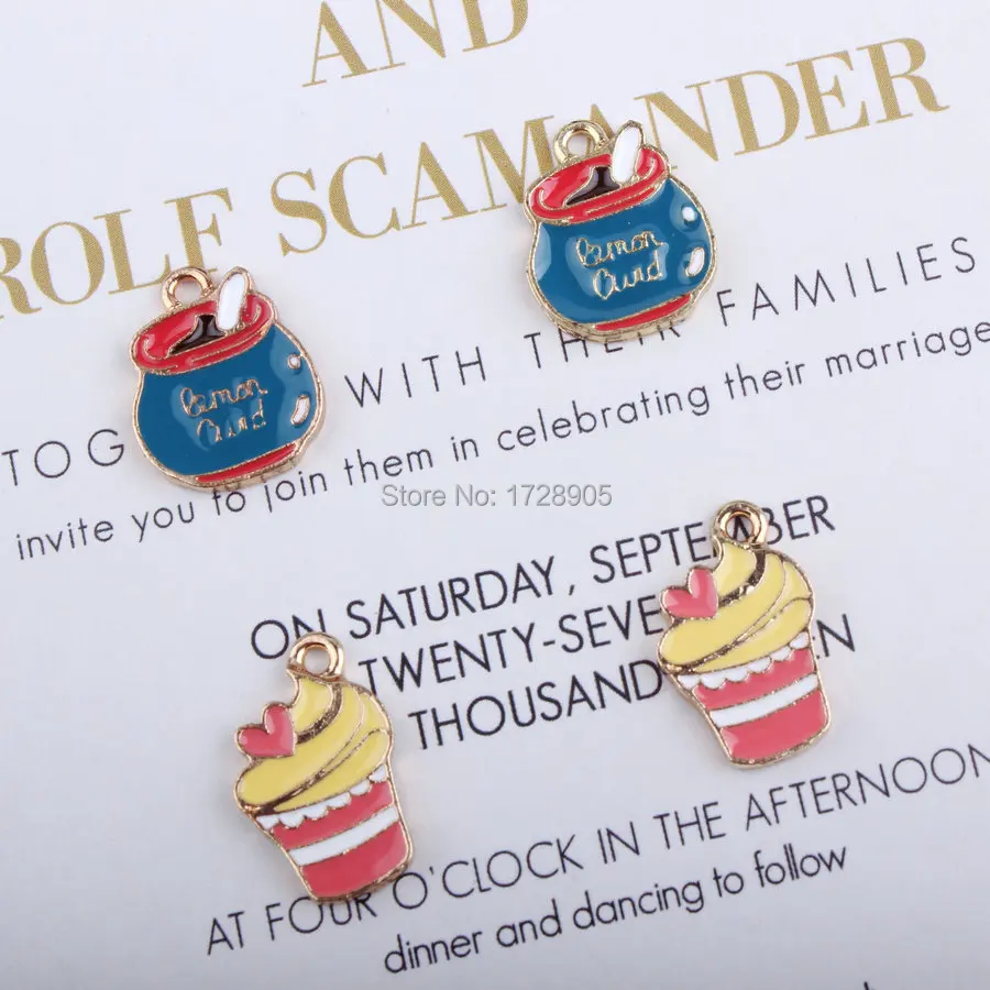 Cake Honey Charm 10pcs/lot Fashion Colorful Drop Oil Enamel Charms Honey Pot Pendant for DIY Jewelry Bracelet Necklace Making
Cake Honey Charm 10pcs/lot Fashion Colorful Drop Oil Enamel Charms Honey Pot Pendant for DIY Jewelry Bracelet Necklace Making