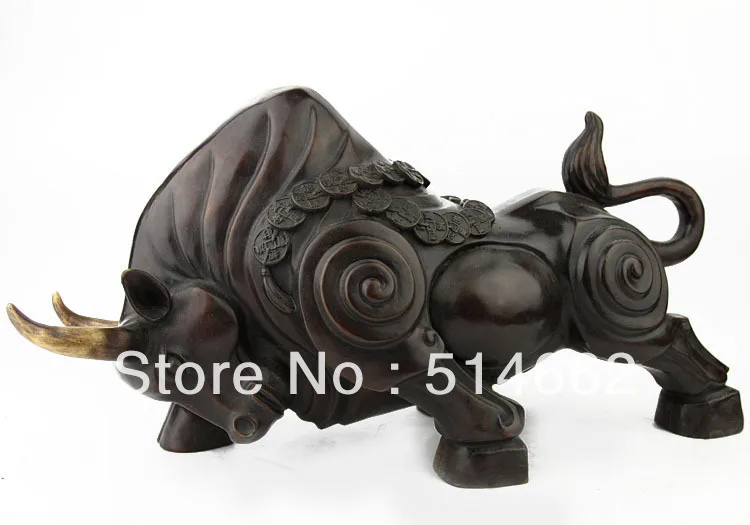 Большой фэн-шуй латунь Wang Cai OX-animal /FENGSHUI ANIMAL | Дом и сад
