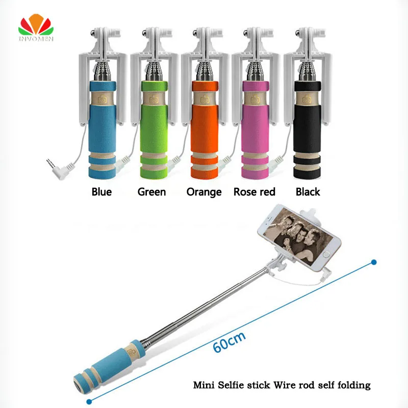 Mini Selfie stick Wire rod self folding No need Bluetooth Wire control Headphone cable connect Key control Self timer artifact
Mini Selfie stick Wire rod self folding No need Bluetooth Wire control Headphone cable connect Key control Self timer artifact