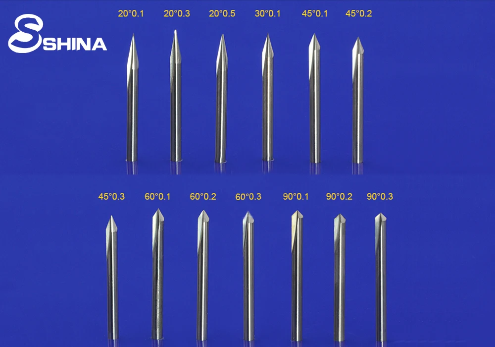 5 шт. 3 175 мм 1/8 "хвостовик двойная флейта прямой слот наклейка ЧПУ гравировальный