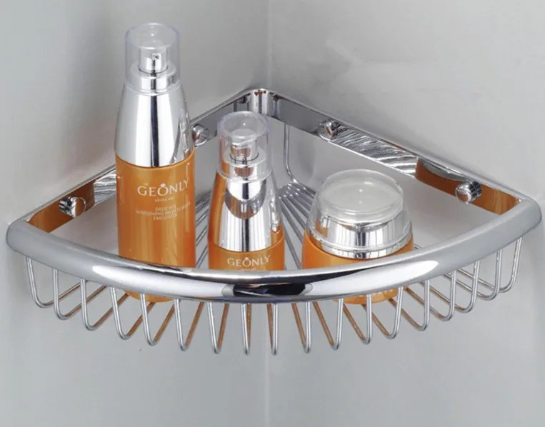 Polished Chrome brass Wall Mounted Bathroom Single Tier Corner Shower Shelf Storage Basket Bathroom Accessory mba512
Polished Chrome brass Wall Mounted Bathroom Single Tier Corner Shower Shelf Storage Basket Bathroom Accessory mba512