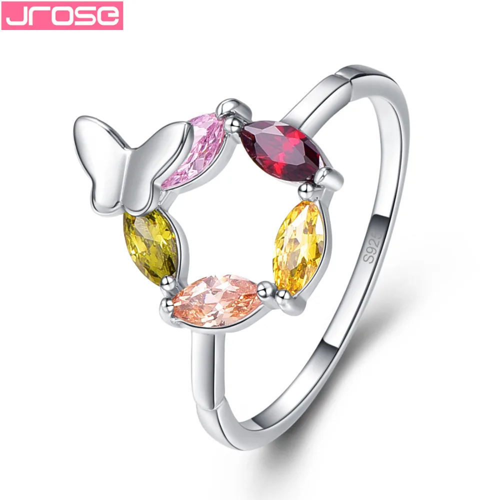 JROSE Marquise Cut Butterfly Red Pink Yellow Green Gold Cubic Zirconia Women Jewelry Fashion Silver Ring For Women Size 6 7 8 9
JROSE Marquise Cut Butterfly Red Pink Yellow Green Gold Cubic Zirconia Women Jewelry Fashion Silver Ring For Women Size 6 7 8 9