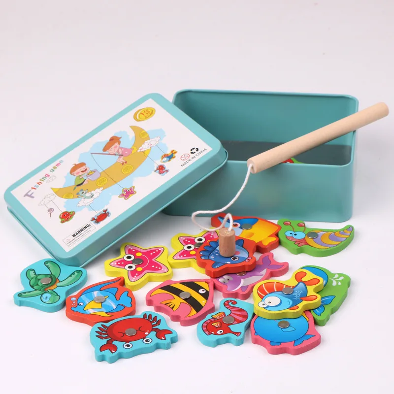 Baby Toys 15pcs Magnetic Fishing Educational Fishing game Puzzle Wooden Toys Table Game for Baby Child Birthday Christmas Gift
Baby Toys 15pcs Magnetic Fishing Educational Fishing game Puzzle Wooden Toys Table Game for Baby Child Birthday Christmas Gift