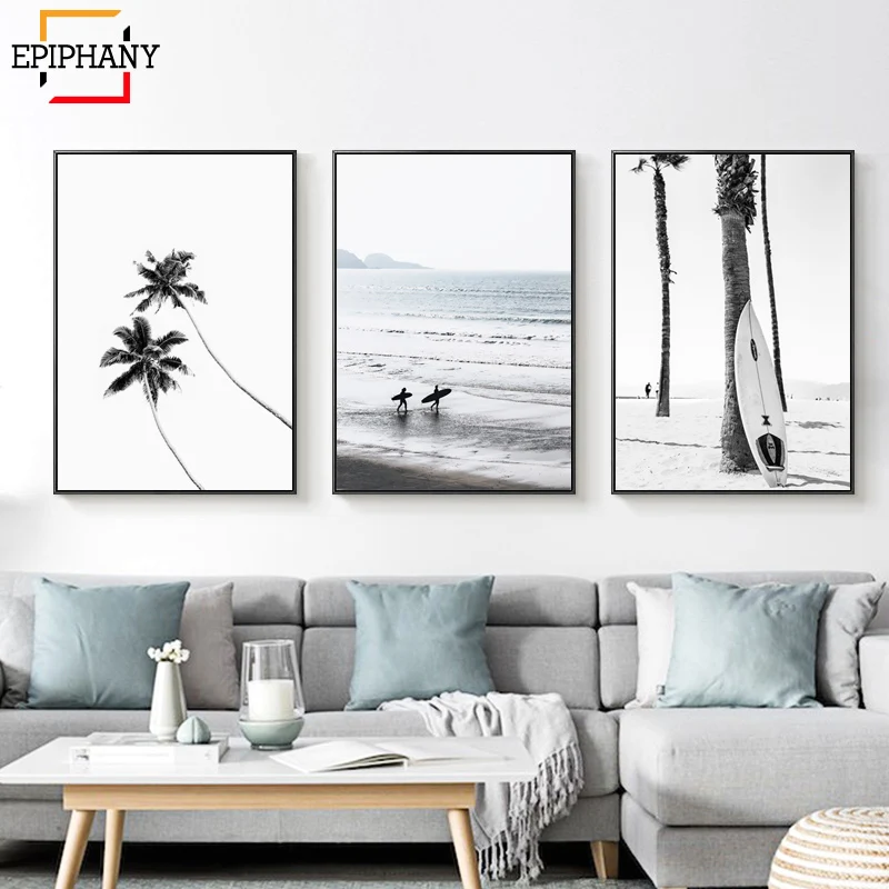 Modern Surf Art Posters Gallery Wall Art Beach Print Ocean Coastal Decor Palm Tree Landscape Wall Pictures for Living Room
Modern Surf Art Posters Gallery Wall Art Beach Print Ocean Coastal Decor Palm Tree Landscape Wall Pictures for Living Room