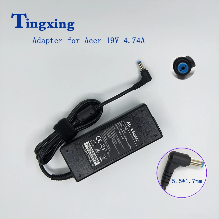 19V 4.74A laptop ac power charger adapter PA-1900-04AC for Acer Aspire 7750 7750G 7750Z 7750ZG 7751 7752 7920 7240 7740Z
19V 4.74A laptop ac power charger adapter PA-1900-04AC for Acer Aspire 7750 7750G 7750Z 7750ZG 7751 7752 7920 7240 7740Z