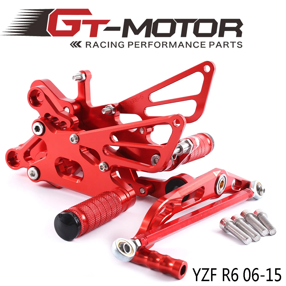 Full CNC Aluminum Motorcycle Adjustable Rearsets Rear Sets Foot Pegs For YAMAHA YZF-R6 2006 2007 2008 2009 2010 2011 2012-2015
Full CNC Aluminum Motorcycle Adjustable Rearsets Rear Sets Foot Pegs For YAMAHA YZF-R6 2006 2007 2008 2009 2010 2011 2012-2015