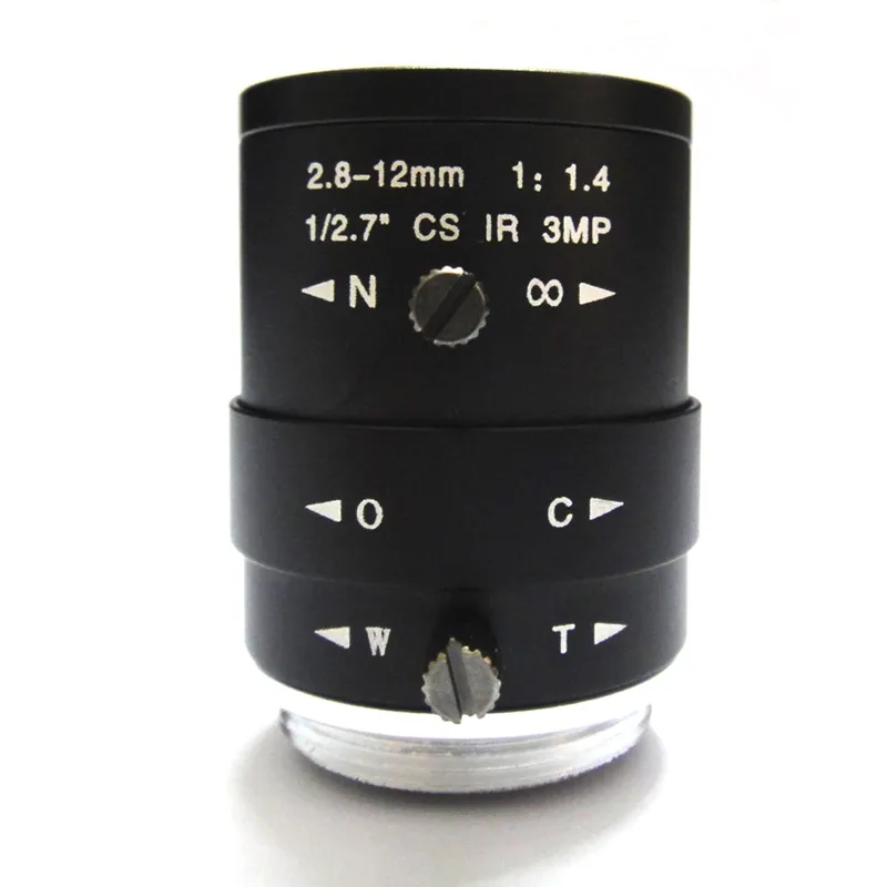HD 3mp 2 8-12 мм объектив cctv CS ручной фокусный ИК 1/2. 7 "1:1. 4 F1.4 для ip-камеры |