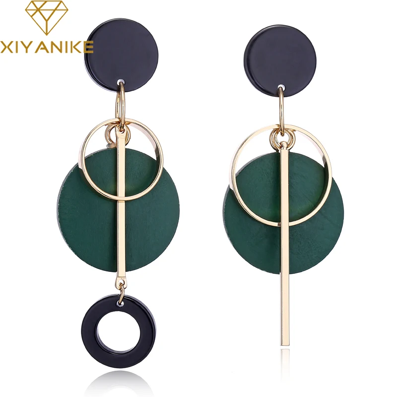 XIYANIKE Fashion Statement Drop Round Wood Earrings for Women Geometry Hollow Alloy Dangle Earring Ethnic Jewelry Gifts E1604
XIYANIKE Fashion Statement Drop Round Wood Earrings for Women Geometry Hollow Alloy Dangle Earring Ethnic Jewelry Gifts E1604