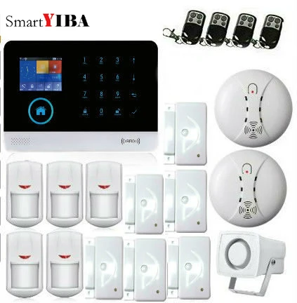 SmartYIBA 3G WCDMA WIFI Home Alarm System Wireless Security Smoke Fire Sensor Alarm APP Control Spanish French Dutch Voice
SmartYIBA 3G WCDMA WIFI Home Alarm System Wireless Security Smoke Fire Sensor Alarm APP Control Spanish French Dutch Voice