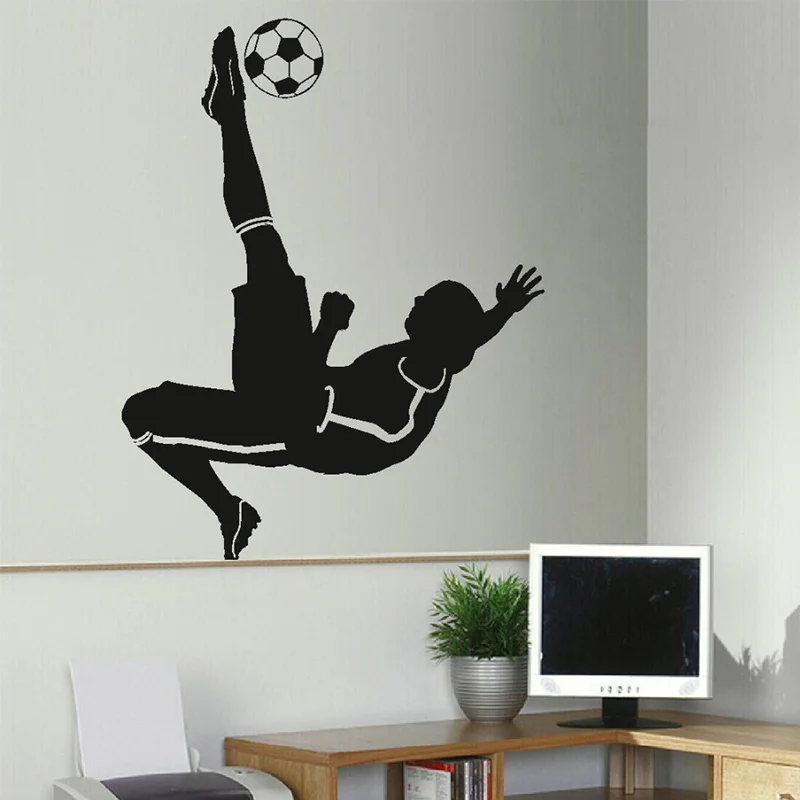 Football Soccer Ball Footballer Vinyl Wall DIY Wall Decal Poster Wall Art Children Wall Sticker Kids Room Decor
Football Soccer Ball Footballer Vinyl Wall DIY Wall Decal Poster Wall Art Children Wall Sticker Kids Room Decor