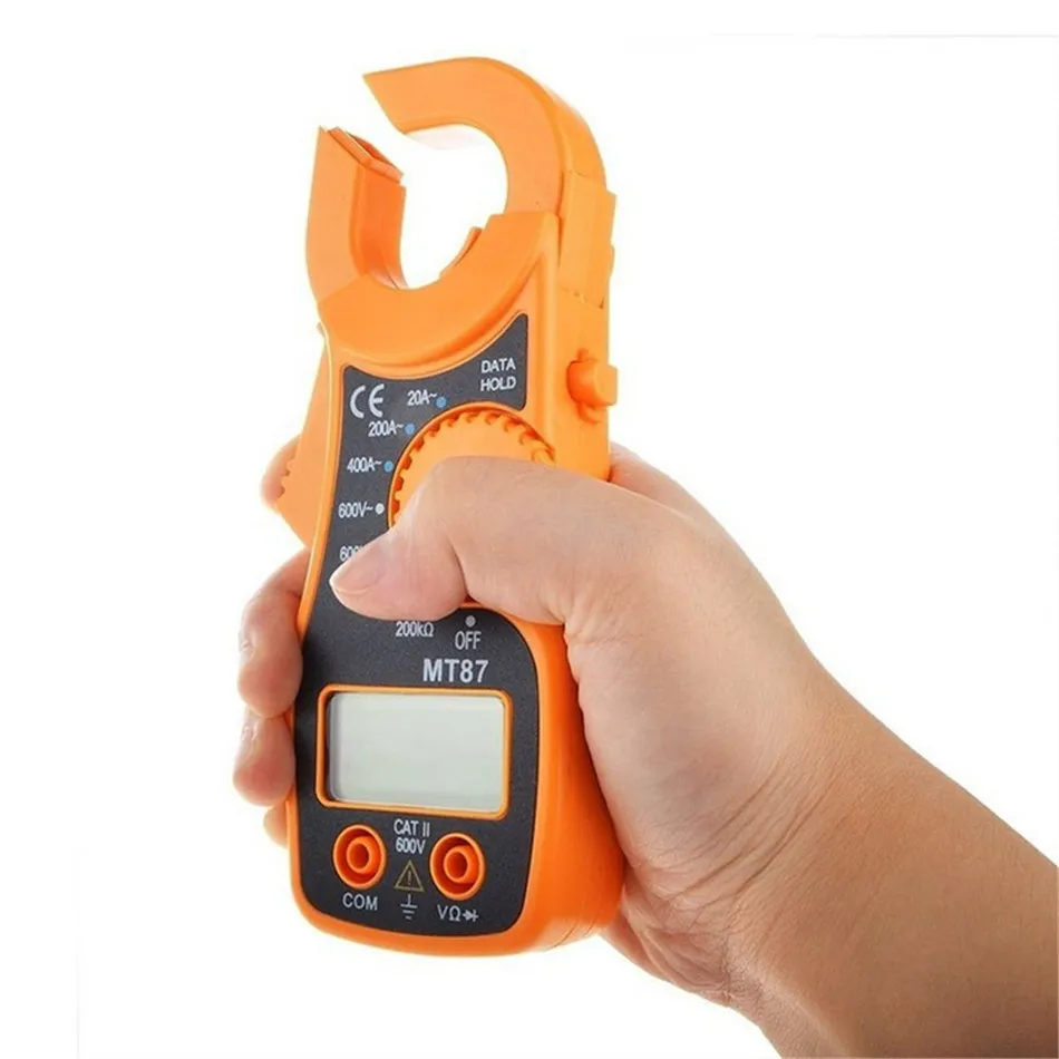 Digital Multimeter Electronic Clamp Meter AC / DC Voltage Current Tester LCD Digital Clamp Meter MT87
Digital Multimeter Electronic Clamp Meter AC / DC Voltage Current Tester LCD Digital Clamp Meter MT87