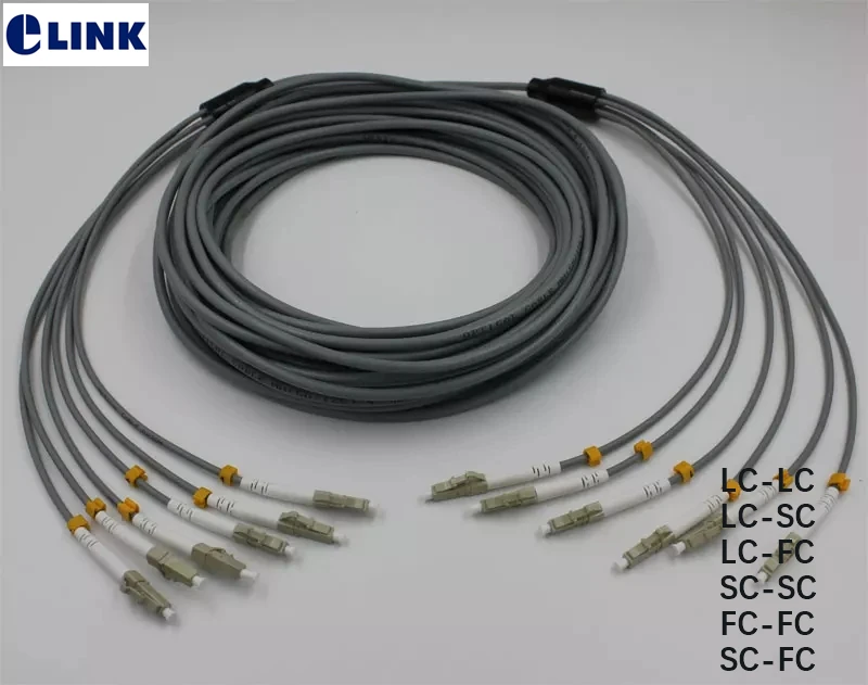 3mtr 6-жильный армированный волоконный коммутационный шнур мм SC LC FC ST UPC