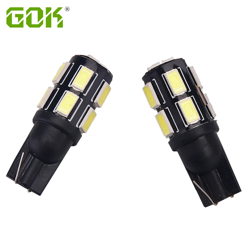 

2Pcs T10 W5W Led Bulb 194 168 Car Interior t10 12smd 5730 led Dome Reading Auto Wedge Clearance Lamp Car Styling 6000K