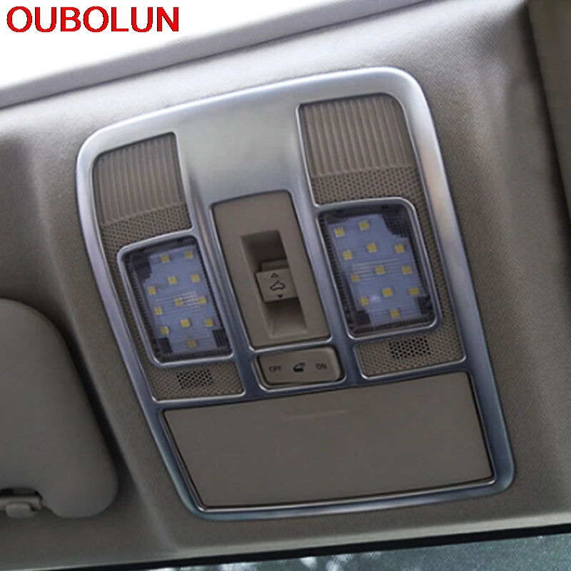 OUBOLUN 2 шт. аксессуары для интерьера Mazda CX 5 CX5 2017 2018 ABS матовая передняя и задняя