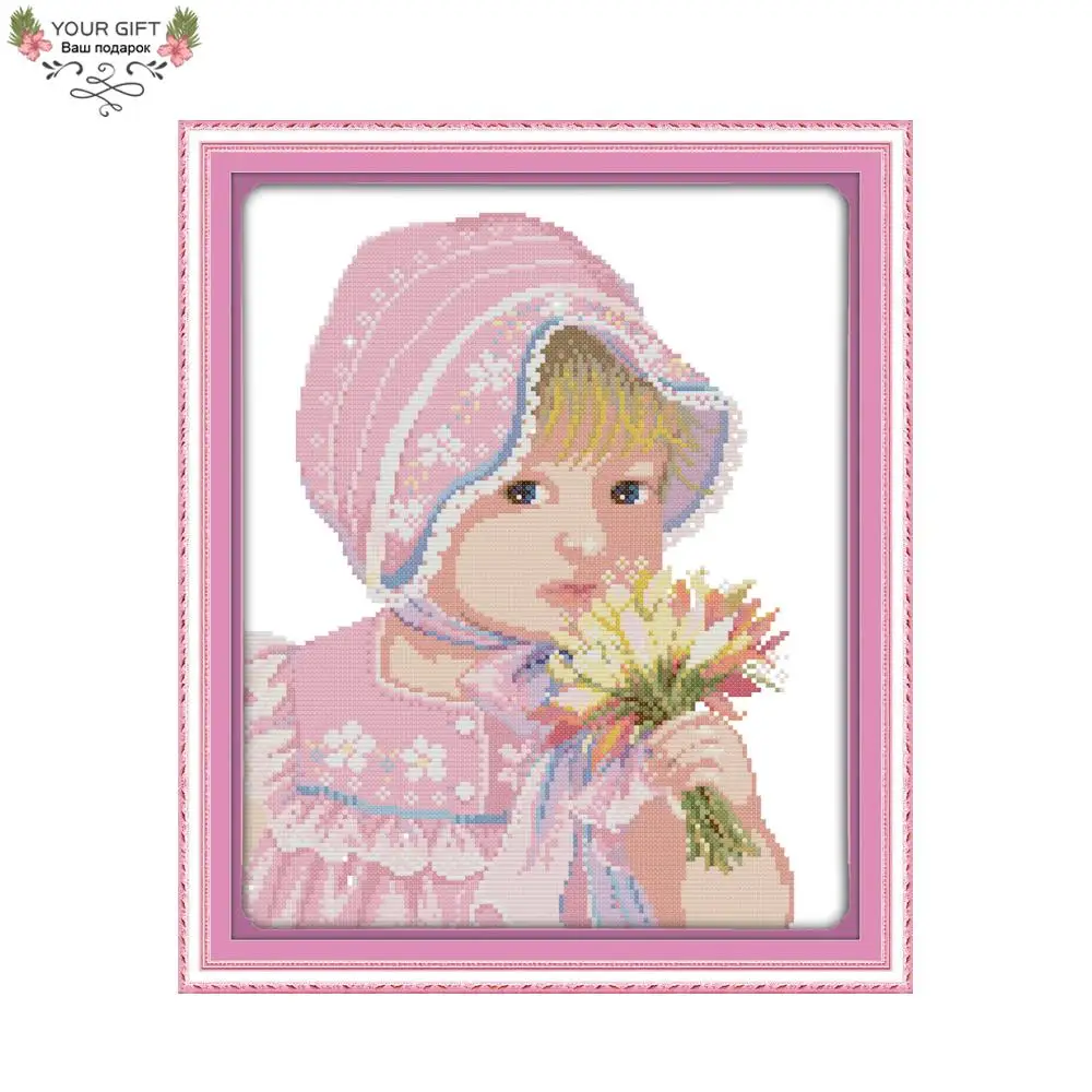 Joy Sunday RA051 14CT 11CT Counted and Stamped Home Decoration The Girl and Flowers Cross Stitch Kits
Joy Sunday RA051 14CT 11CT Counted and Stamped Home Decoration The Girl and Flowers Cross Stitch Kits