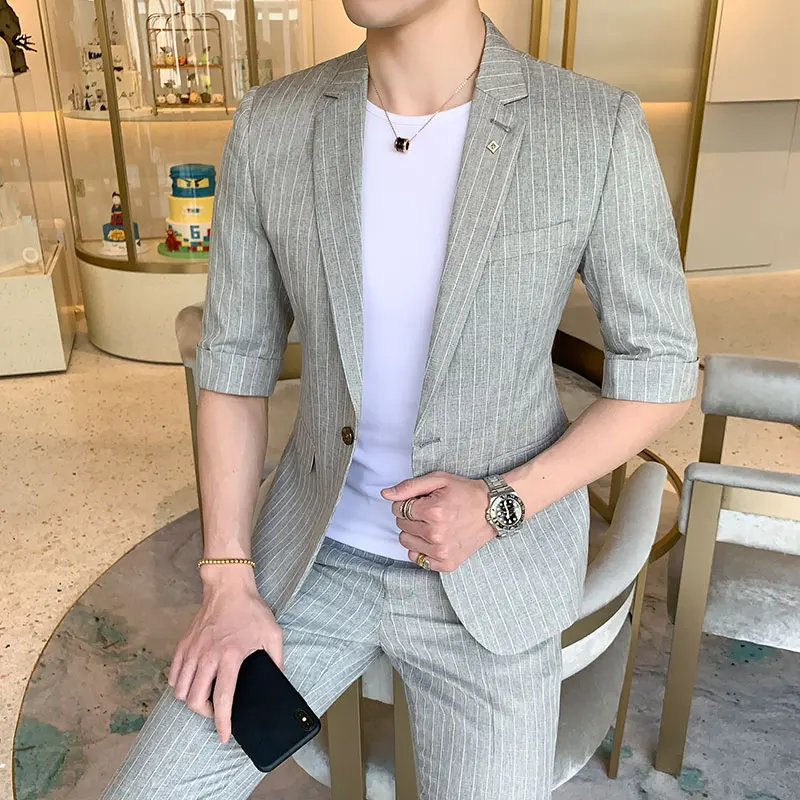 Loldeal Casual Tuxedo Plaid Slim Fit Breasted Suits Men Set Men Suits Summer Wedding Dress Business Formal Vintage
Loldeal Casual Tuxedo Plaid Slim Fit Breasted Suits Men Set Men Suits Summer Wedding Dress Business Formal Vintage