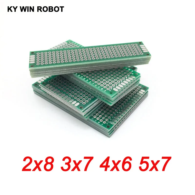 20pcs 5x7 4x6 3x7 2x8 cm Pcb Double-Sided Copper Prototype Universal PCB Board for Arduino
20pcs 5x7 4x6 3x7 2x8 cm Pcb Double-Sided Copper Prototype Universal PCB Board for Arduino